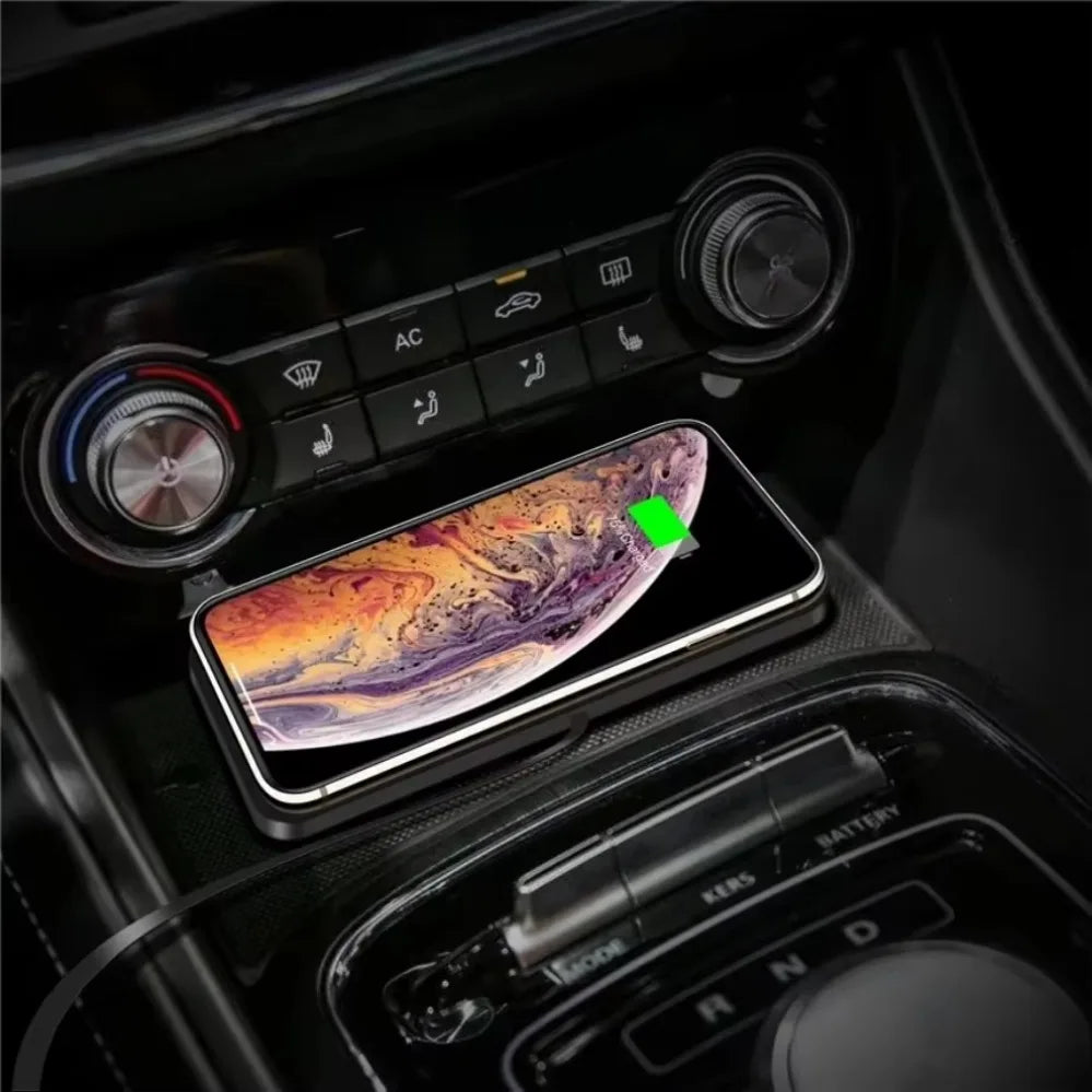 USB C PD 2 In1 Fast Car Wireless Charger Pad Stand Car Phone Holder Mount Wireless Charging Station for iPhone 16 Xiaomi Samsung