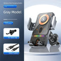Car Electric Rotating Phone Holder Dual Coil Wireless Charger Air Vent Cell Stand For iPhone/Samsung/Xiaomi Fast Charging Mount