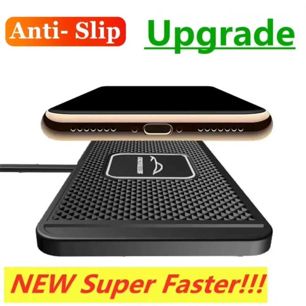 USB C PD 2 In1 Fast Car Wireless Charger Pad Stand Car Phone Holder Mount Wireless Charging Station for iPhone 16 Xiaomi Samsung