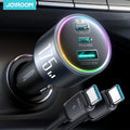 Joyroom  175W USB C Car Charger 3-Ports QC 3.0 For Samsung iPhone 17 16 Xiaomi 100W Fast Charging Adapter CCN07