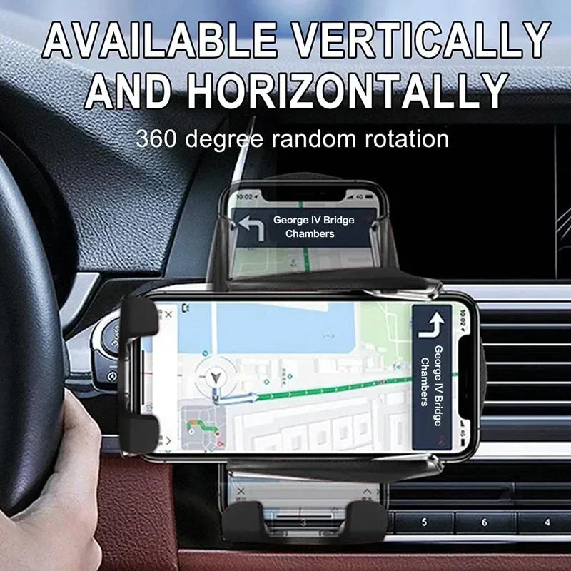 VIKEFON Car Wireless Charger Car Phone Holder for iPhone 17-12 Pro Max 11 Pro X MAX 8 7 Plus Intelligent Infrared Phone Holder