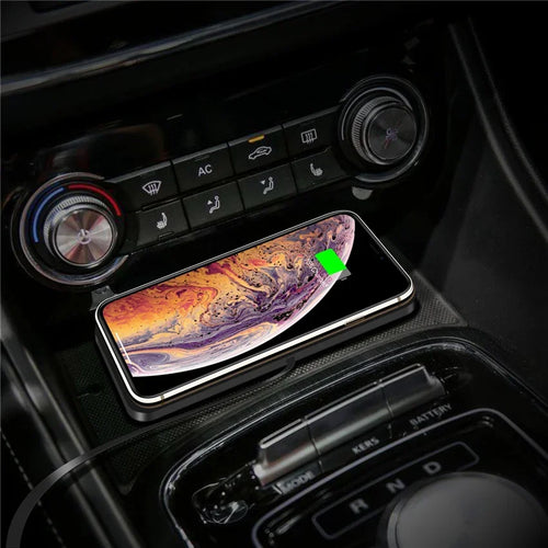 15W Wireless Charger Car Silicone Pad Stand For iPhone 17-12 Xiaomi Samsung Huawei Mobile Phone Fast Car Wireless Charging