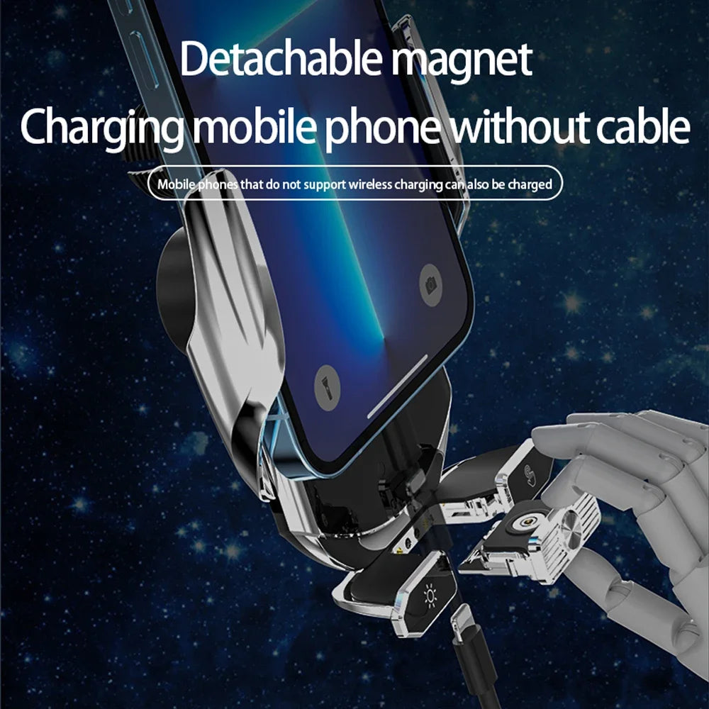 120W Wireless Charger Car Air Outlet Stand Phone Sucker Holder Fast Charging Station For Samsung S23 S22 iPhone 13 14 15 Pro Max