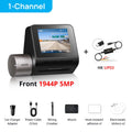 70mai Dash Cam A510 1944P HDR GPS ADAS 4G Connectivity 70mai 4G Front Cam A510 Car DVR 24H Parking Support Rear Cam