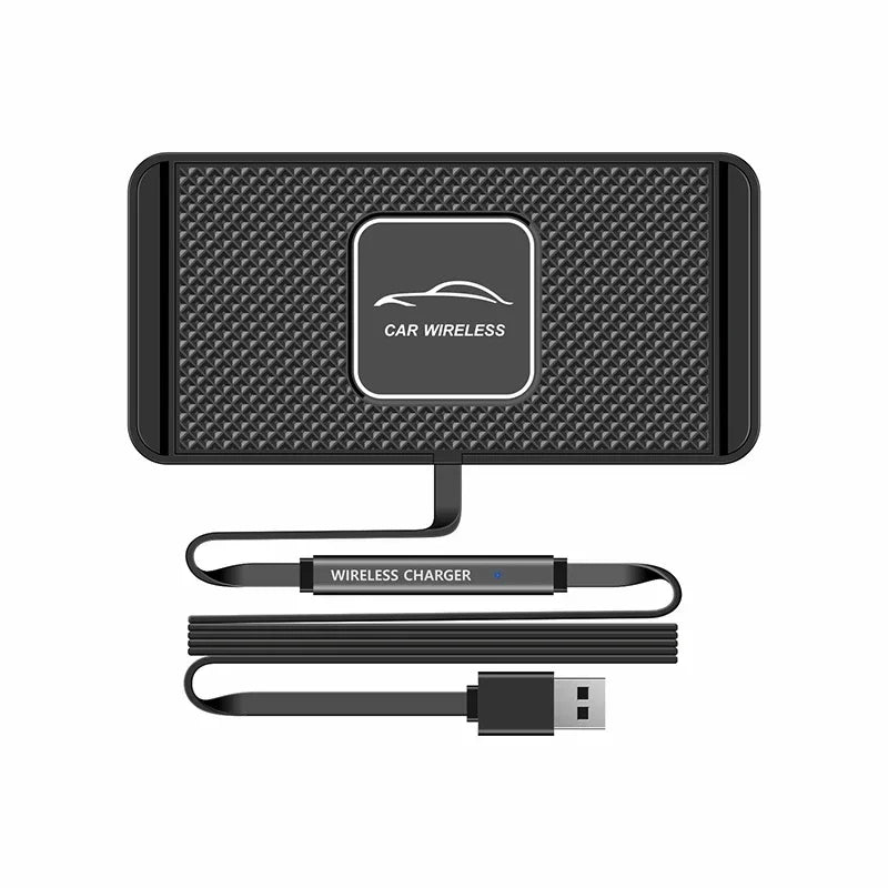 USB C PD 2 In1 Fast Car Wireless Charger Pad Stand Car Phone Holder Mount Wireless Charging Station for iPhone 16 Xiaomi Samsung