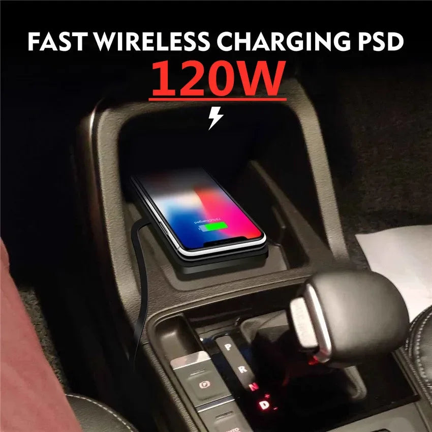 15W Wireless Charger Car Silicone Pad Stand For iPhone 17-12 Xiaomi Samsung Huawei Mobile Phone Fast Car Wireless Charging